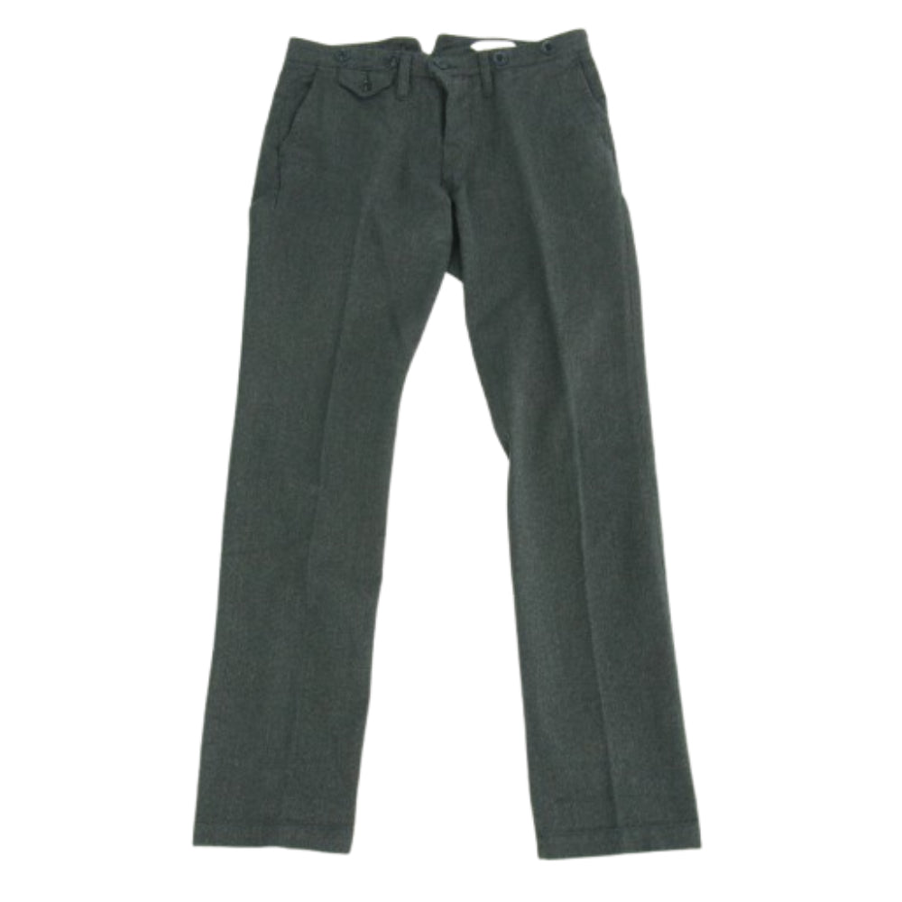 ORGUEIL オルゲイユ OR-1002 Classic Low Waist Trousers クラシック ロウ ウェストトラウザー ストレート パンツ ブラック系 33【中古】