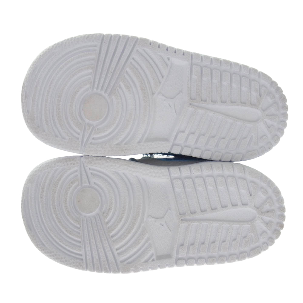 NIKE ナイキ DM8949-100 TD Air Jordan 1 Low ALT Washed Denim AJ1 エアジョーダン キッズサイズ スニーカー ホワイト系 ブルー系 13cm【中古】