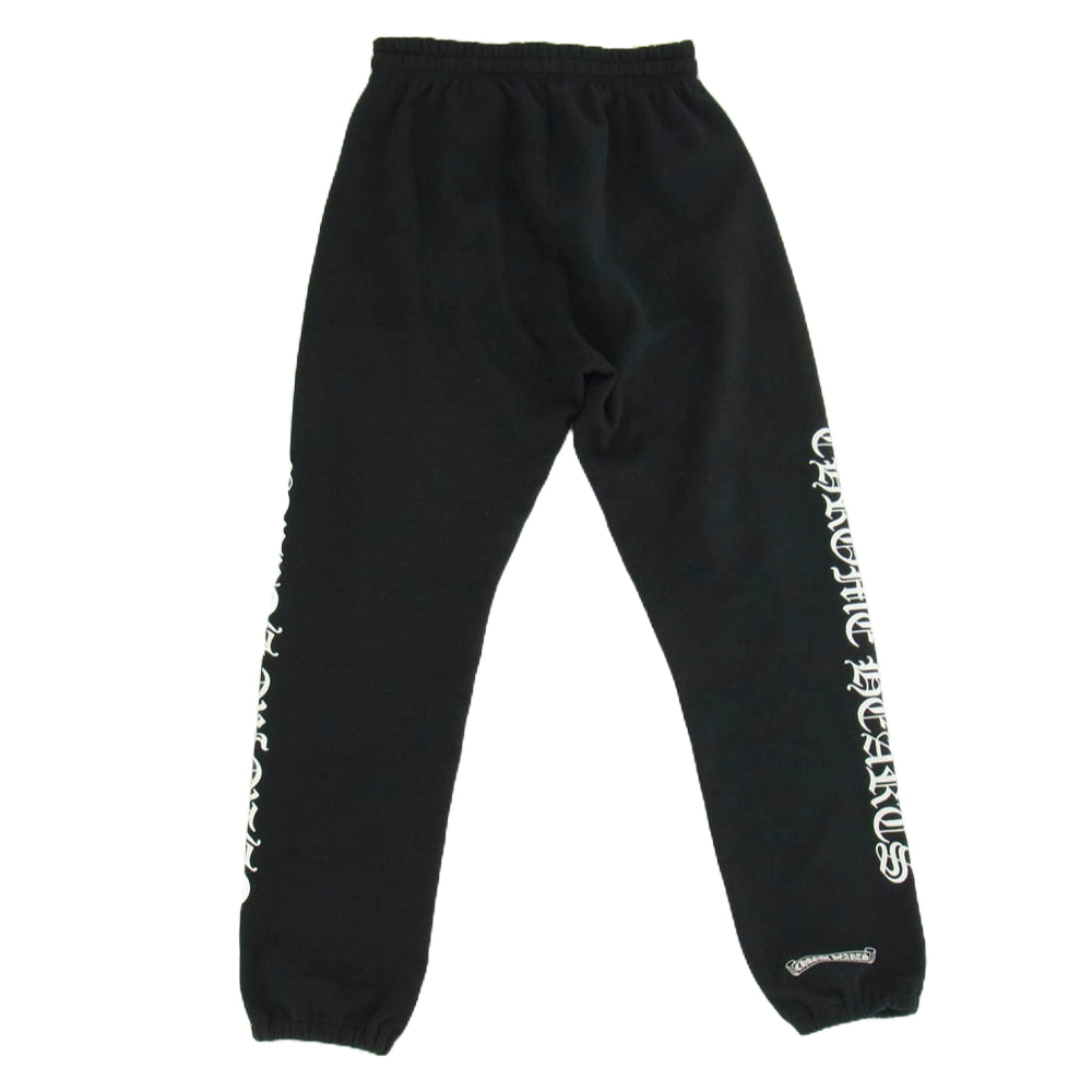 CHROME HEARTS クロムハーツ（原本無） SWEAT PANTS サイド ロゴ プリント スウェット パンツ ブラック系 M【中古】