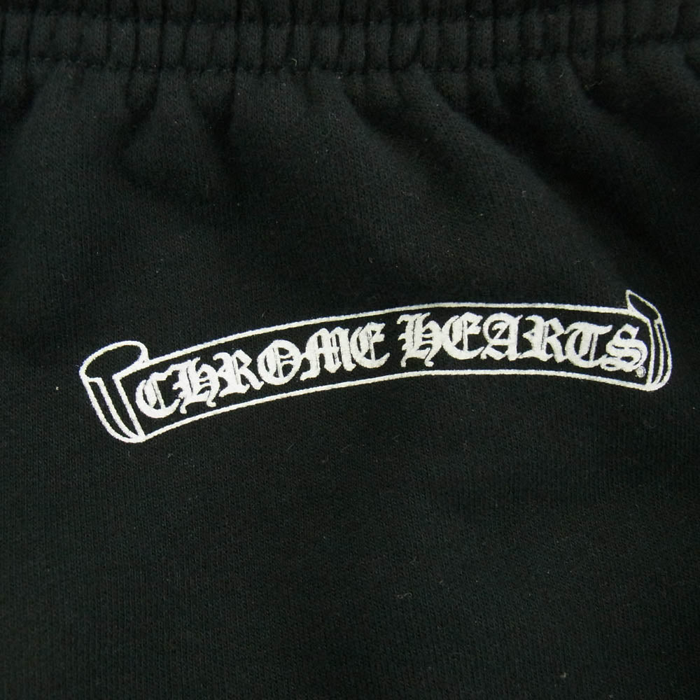 CHROME HEARTS クロムハーツ（原本無） SWEAT PANTS サイド ロゴ プリント スウェット パンツ ブラック系 M【中古】