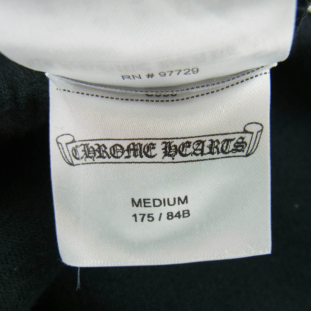 CHROME HEARTS クロムハーツ（原本無） SWEAT PANTS サイド ロゴ プリント スウェット パンツ ブラック系 M【中古】
