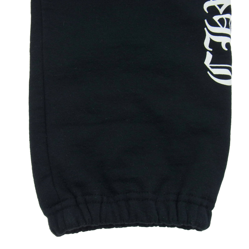 CHROME HEARTS クロムハーツ（原本無） SWEAT PANTS サイド ロゴ プリント スウェット パンツ ブラック系 M【中古】