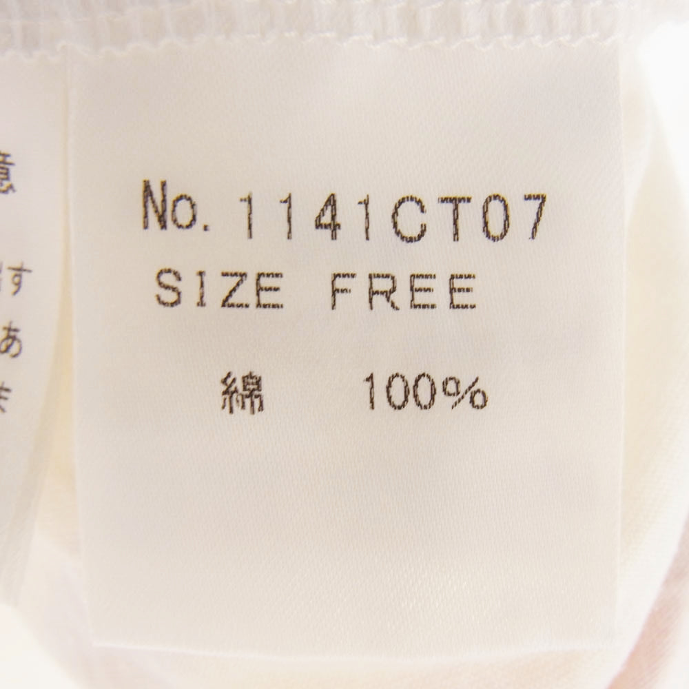 HYSTERIC GLAMOUR ヒステリックグラマー 1141CT07 × PLAY BOY プレイボーイ Vネック プリント Tシャツ 半袖カットソー オフホワイト系 FREE【中古】