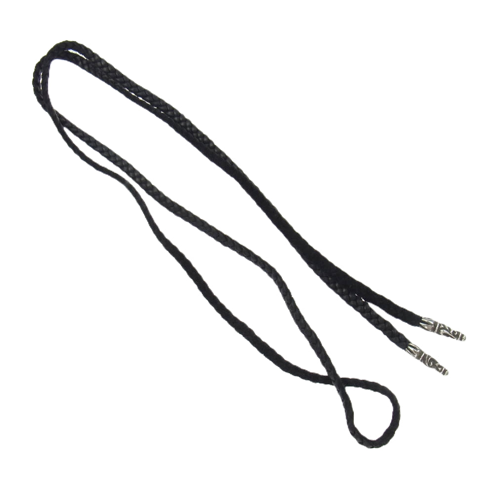 CHROME HEARTS クロムハーツ（原本無） LEATHER BRAID スクロール レザーブレード ネックレス ブラック系【中古】