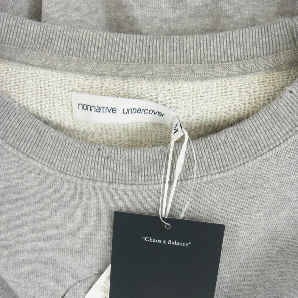 UNDERCOVER アンダーカバー UC2D9808 nonnative ノンネイティブ 小津安二郎 OZISM オジズム MONK CREW PULLOVER SWEAT OZU グレー系 M【極上美品】【中古】