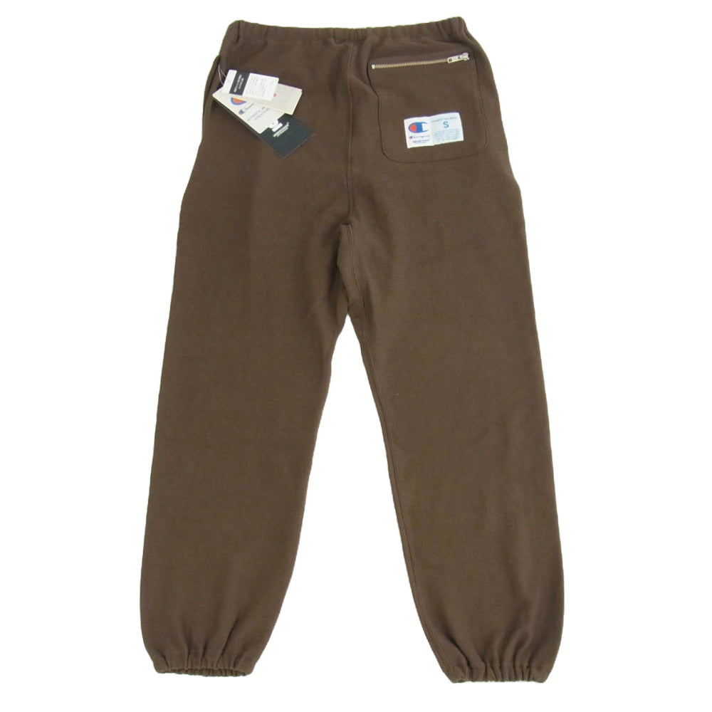 UNDERCOVER アンダーカバー UC1E4511 Champion チャンピオン REVERSE WEAVE リバースウェーブ ビーズ刺繍 コットン 裏毛 パンツ ブラウン系 S【新古品】【未使用】【中古】