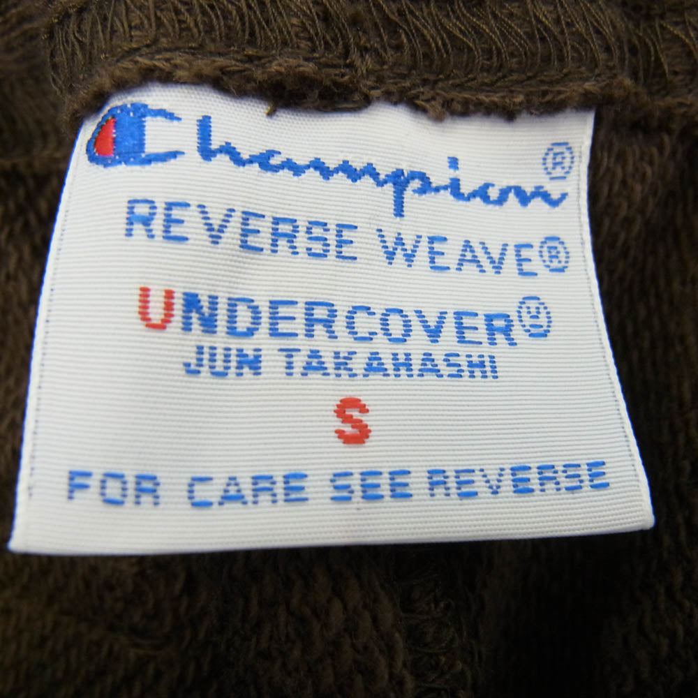 UNDERCOVER アンダーカバー UC1E4511 Champion チャンピオン REVERSE WEAVE リバースウェーブ ビーズ刺繍 コットン 裏毛 パンツ ブラウン系 S【新古品】【未使用】【中古】