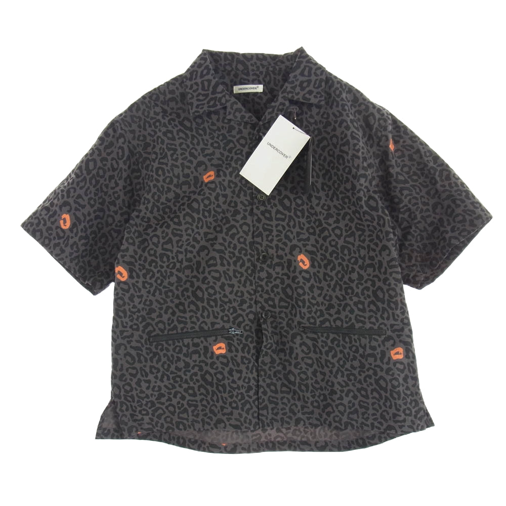 UNDERCOVER アンダーカバー 25SS UP1E4409-1 ポプリン 開襟 半袖 シャツ グレー系 2【新古品】【未使用】【中古】