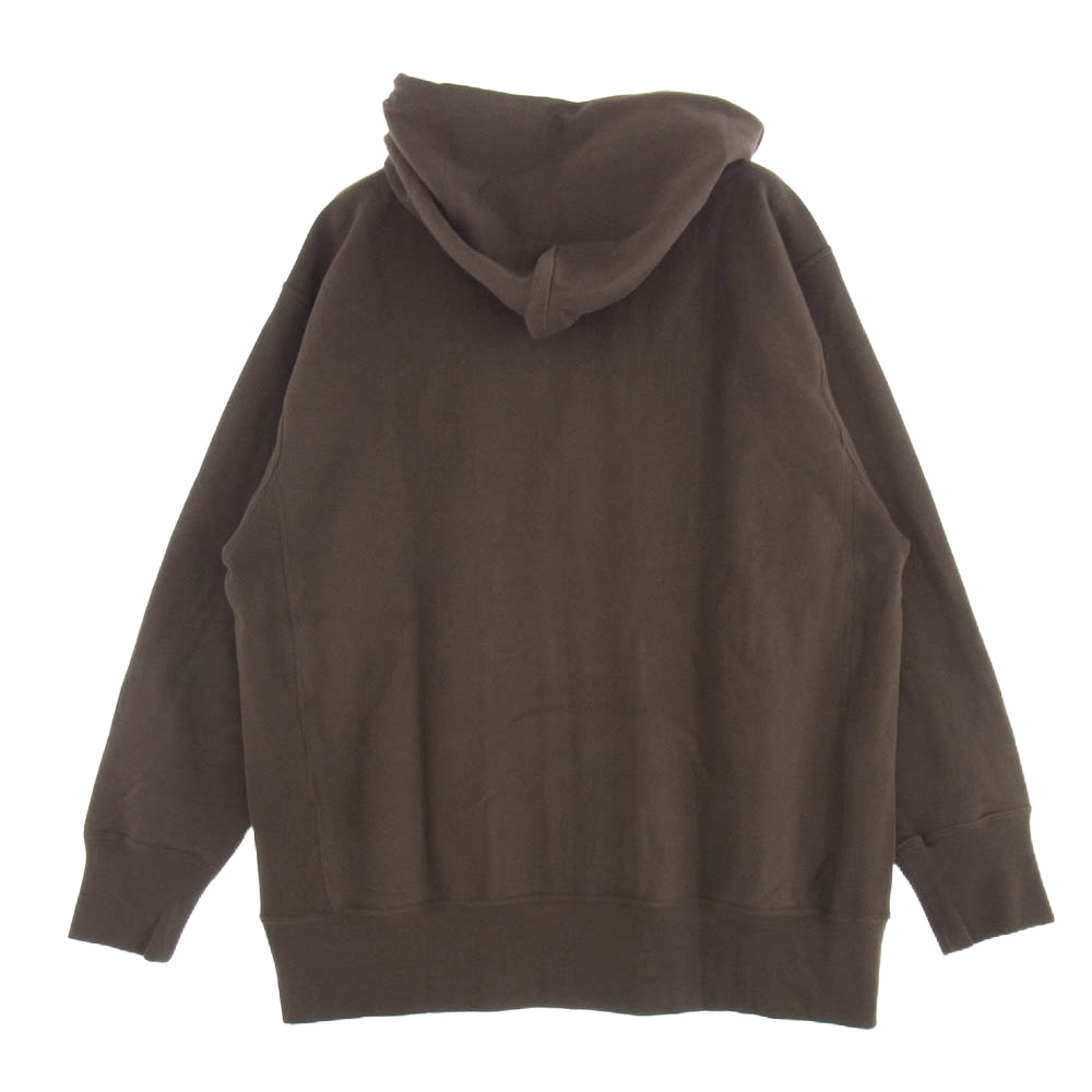 UNDERCOVER アンダーカバー UC1E4811 Champion チャンピオン REVERSE WEAVE リバースウェーブ ビーズ刺繍 コットン 裏毛 ダブルジッパー スウェット パーカー ブラウン系 M【新古品】【未使用】【中古】