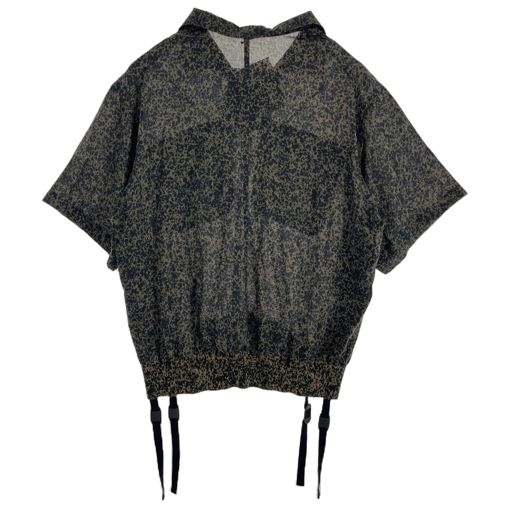 UNDERCOVER アンダーカバー 25SS UC1E4405 レーヨン総柄 プルオーバー 半袖 シャツ ブラック系 カーキ系 ベージュ系 2【新古品】【未使用】【中古】