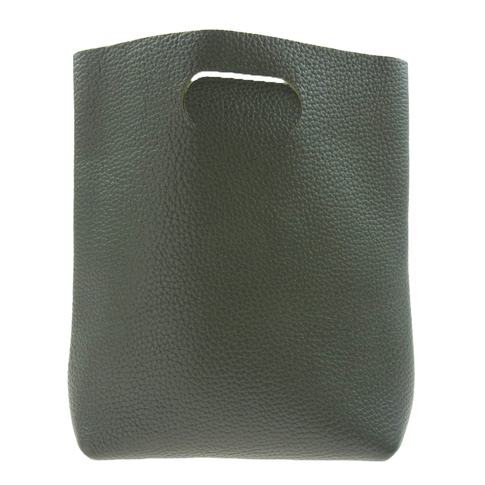 Hender Scheme エンダースキーマ Not eco bag small レザー ハンドバッグ カーキ系【中古】