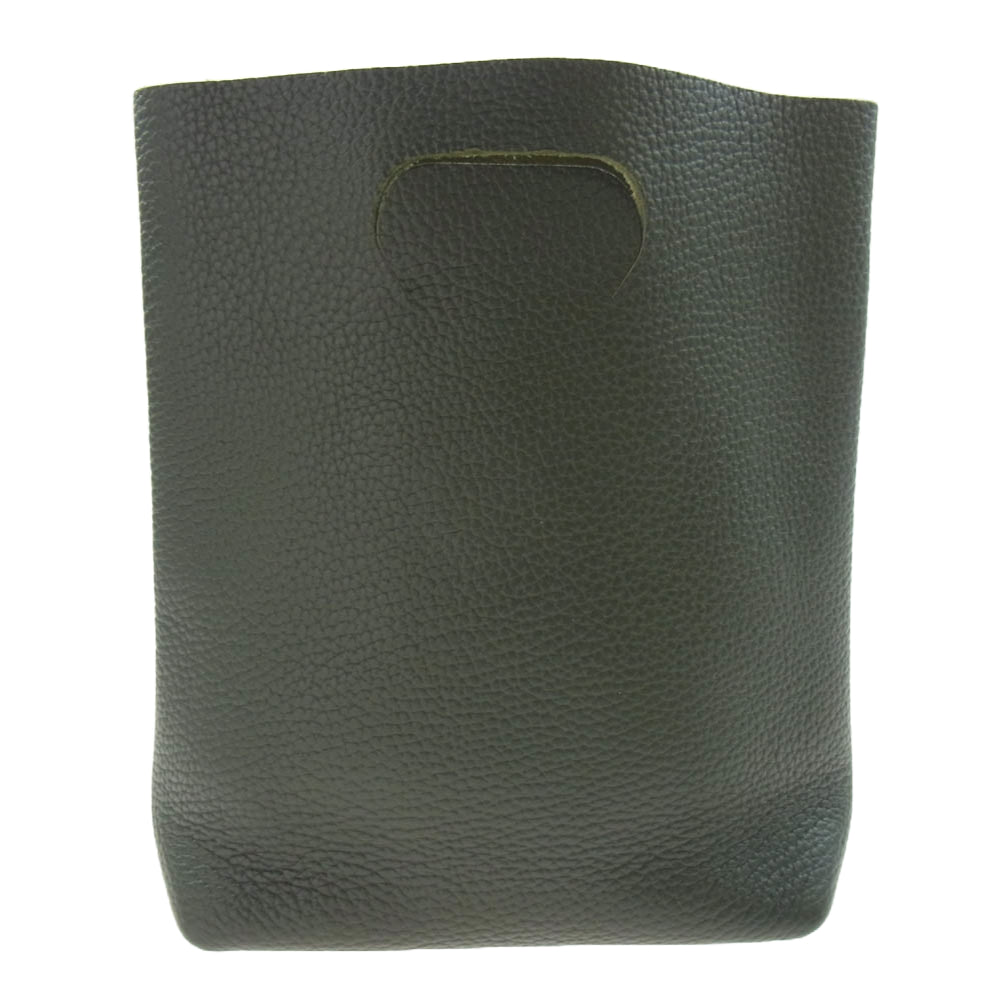Hender Scheme エンダースキーマ Not eco bag small レザー ハンドバッグ カーキ系【中古】