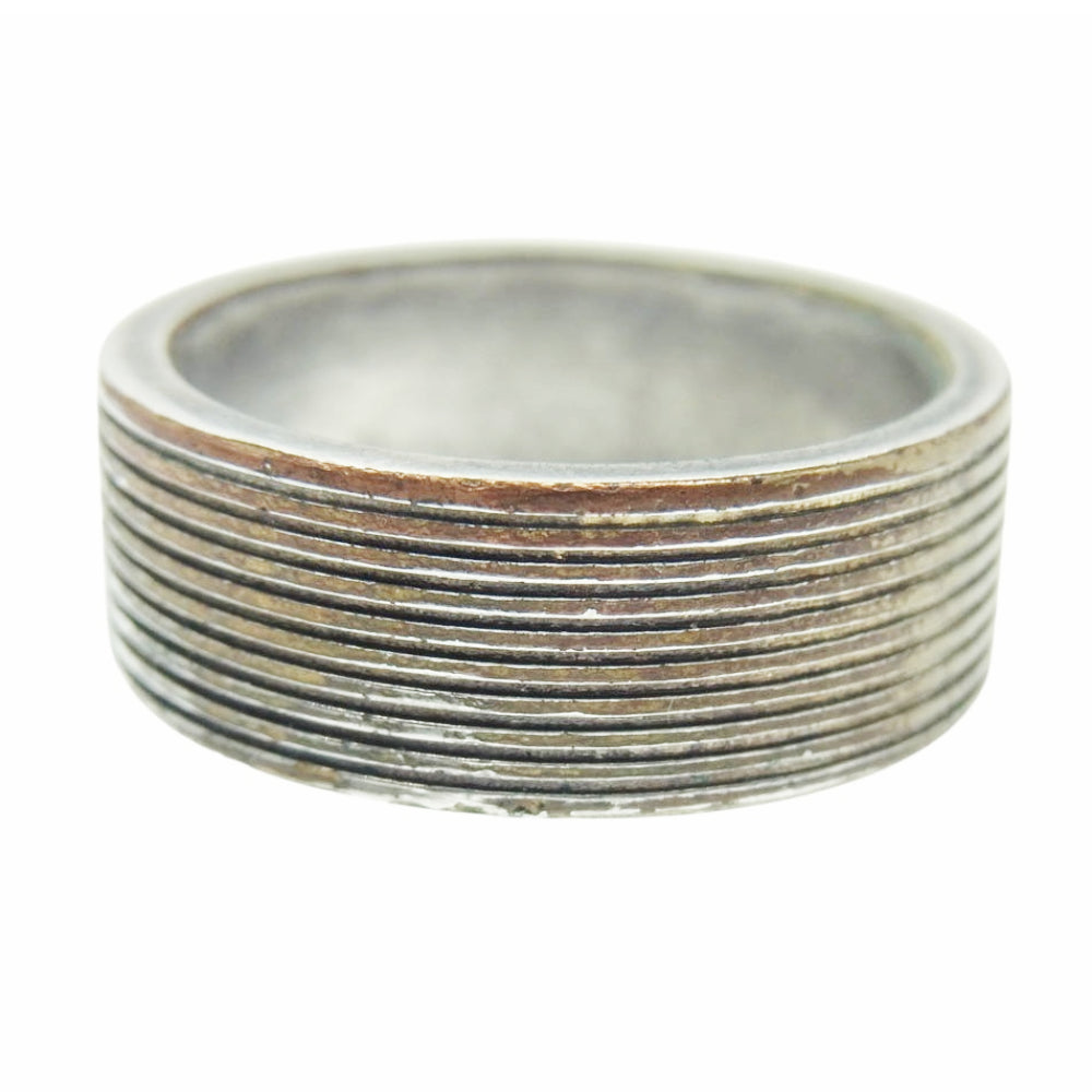 SAINT LAURENT サンローラン ロゴ リング シルバー系 18.5号【中古】