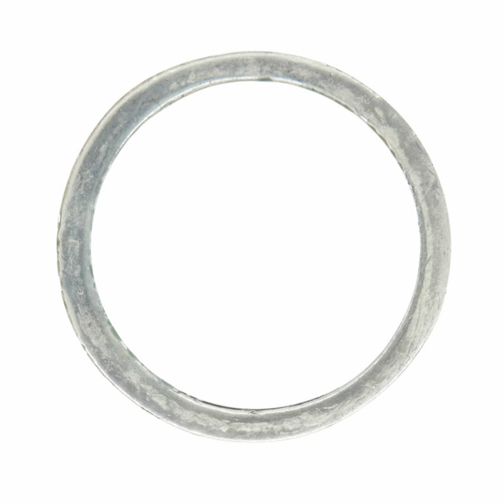 SAINT LAURENT サンローラン ロゴ リング シルバー系 18.5号【中古】