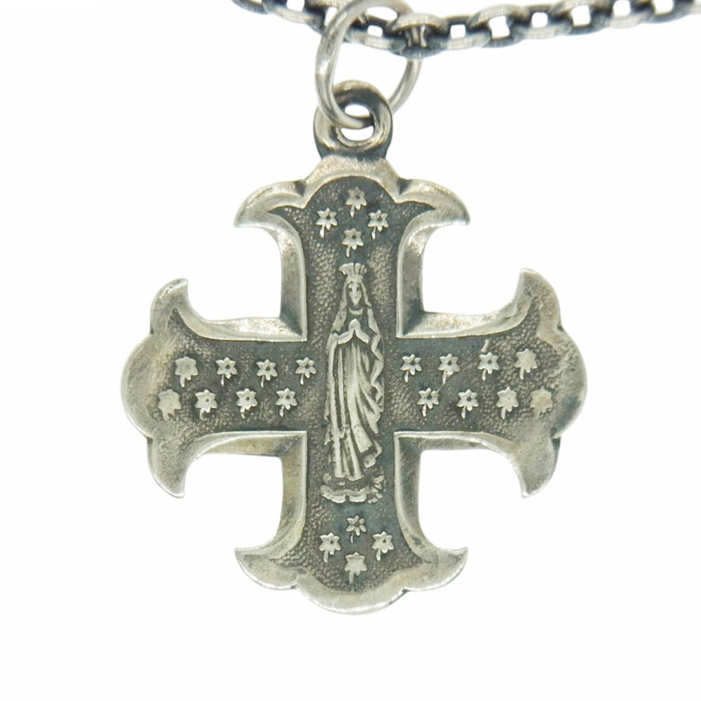 GALCIA ガルシア 20NT-KC001S ルルドの泉 マリア メダイ クロス ネックレス シルバー925 シルバー系【中古】