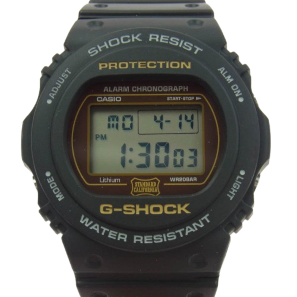 STANDARD CALIFORNIA スタンダードカリフォルニア SD DW-5750E-1JF 20周年 × CASIO カシオ G-SHOCK デジタル ウオッチ 時計 ブラック系 ブラウン系【美品】【中古】
