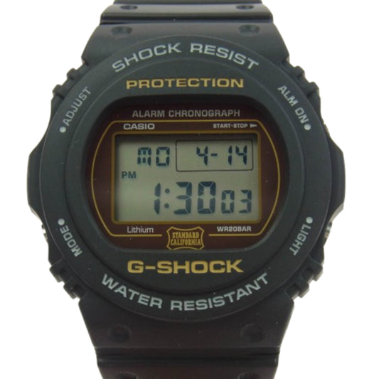 STANDARD CALIFORNIA スタンダードカリフォルニア SD DW-5750E-1JF 20周年 × CASIO カシオ G-SHOCK デジタル ウオッチ 時計 ブラック系 ブラウン系【美品】【中古】