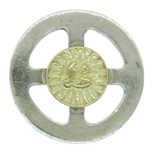 WINGROCK ウィングロック 金メタル付き メディスンホイール ネックレス シルバー系 ゴールド系【中古】