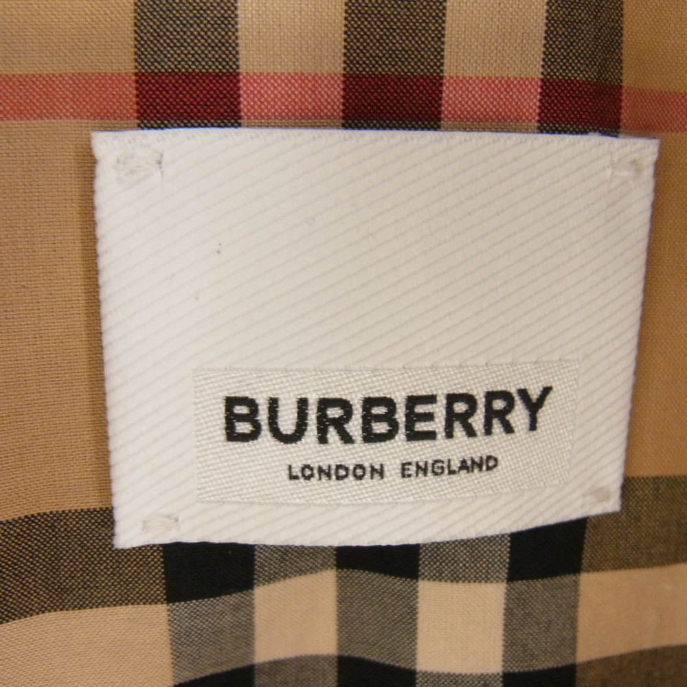 BURBERRY バーバリー 8060735 スナップボタン トレンチコート 裏地チェック柄 ベージュ系 UK4【中古】