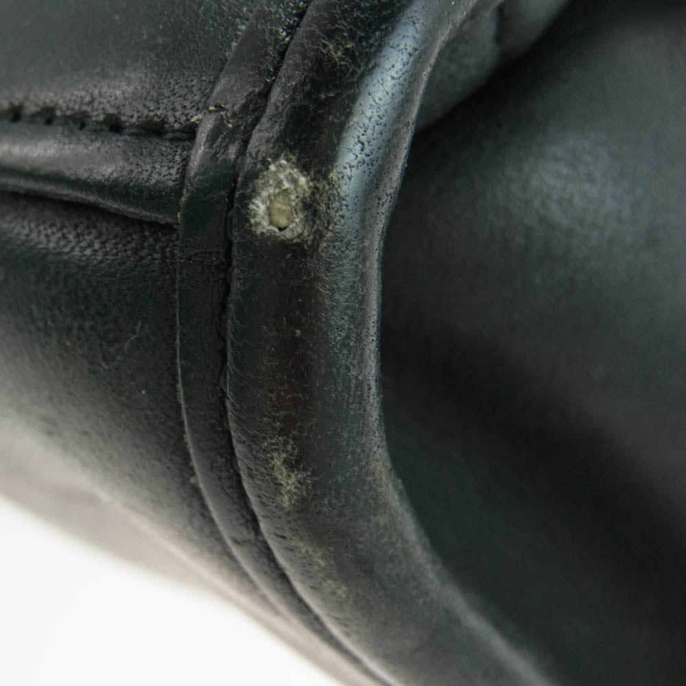 COACH コーチ OLD COACH オールドコーチ クラブタンレザー フラップ ショルダー バッグ ブラック系【中古】