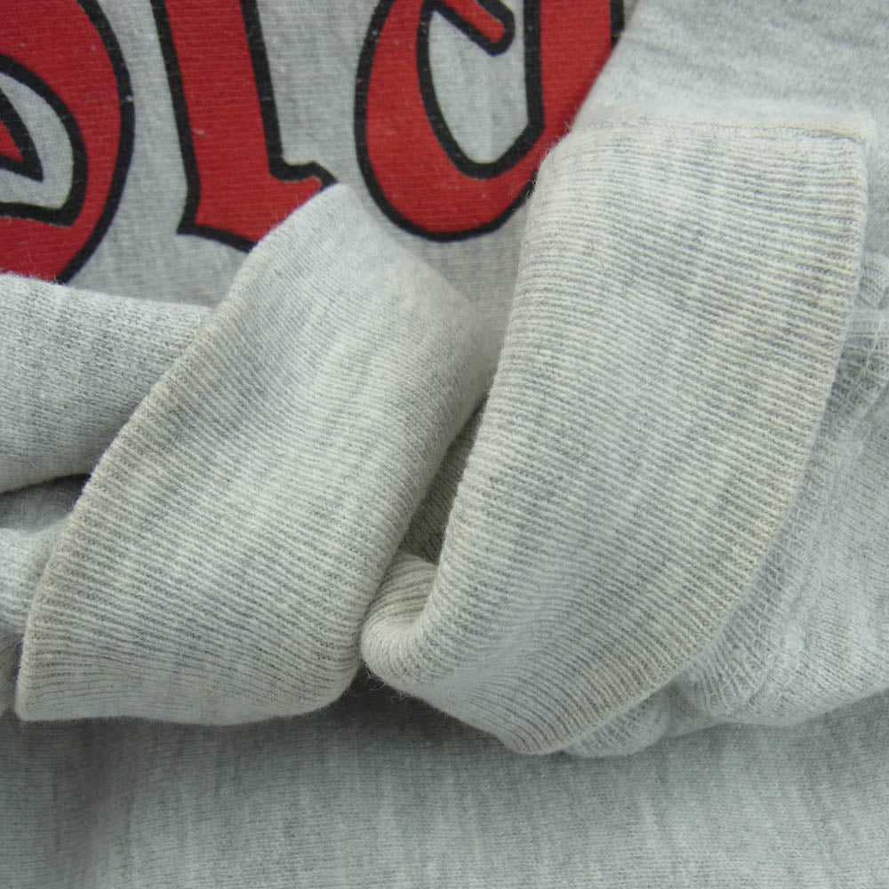 Champion チャンピオン ヴィンテージ オリジナル 90s USA製 刺繍タグ REVERSE WEAVE Ohaio State リバースウィーブ オハイオ大学 プリント クルー スウェット グレー系 XL【中古】