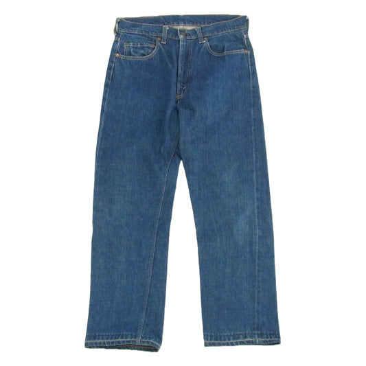 Levi's リーバイス ヴィンテージ オリジナル 60s 70s 505 Big E 刻印5 平行ステッチ 42TALON バックポケット裏シングル デニム パンツ インディゴブルー系 W33【中古】