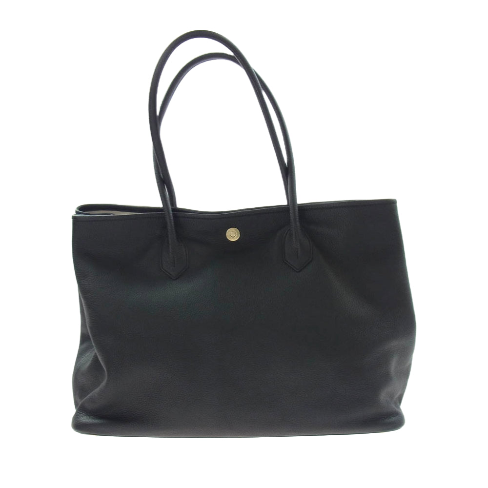 Cisei シセイ 0946 LD TOTE  シュリンクレザー 本革 トート バッグ ブラック系【中古】