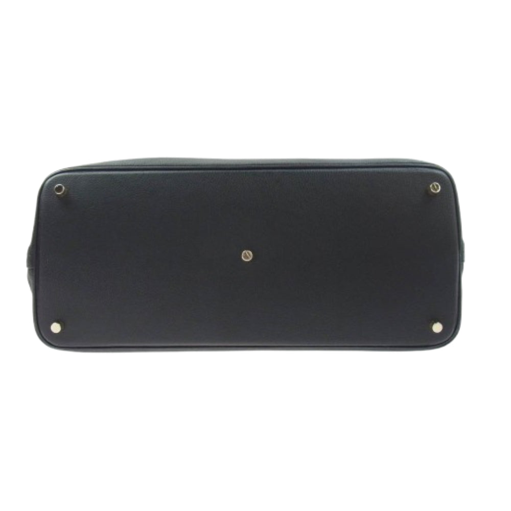 Cisei シセイ 0946 LD TOTE  シュリンクレザー 本革 トート バッグ ブラック系【中古】