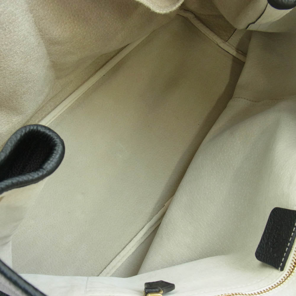 Cisei シセイ 0946 LD TOTE  シュリンクレザー 本革 トート バッグ ブラック系【中古】