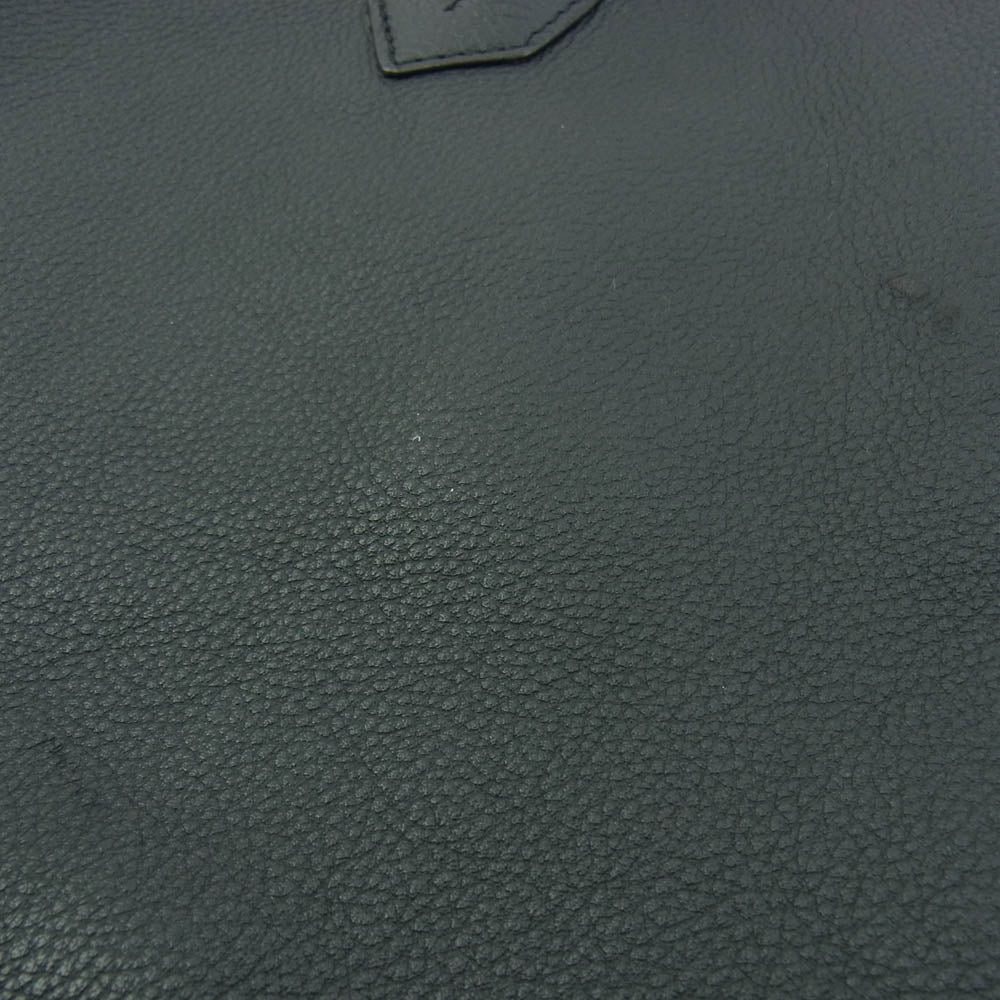 Cisei シセイ 0946 LD TOTE  シュリンクレザー 本革 トート バッグ ブラック系【中古】