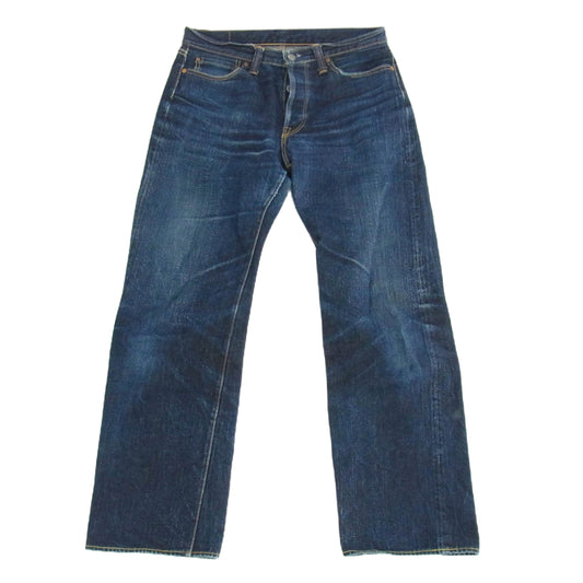 THE FLAT HEAD ザフラットヘッド Lot.3005 ボタンフライ ストレート デニム パンツ インディゴブルー系 34【中古】