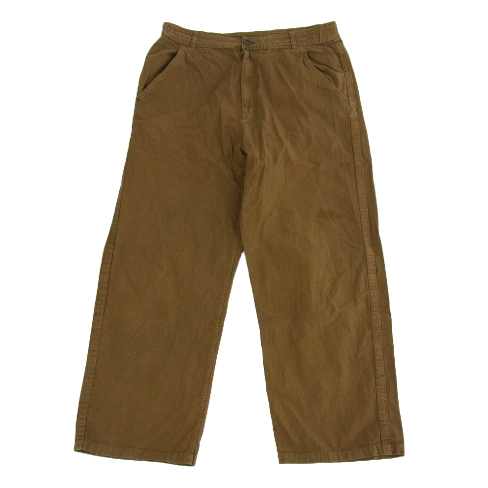 COMME des GARCONS コムデギャルソン SHIRT シャツ フランス製 COTTON PANTS コットン パンツ ブラウン系 L【中古】