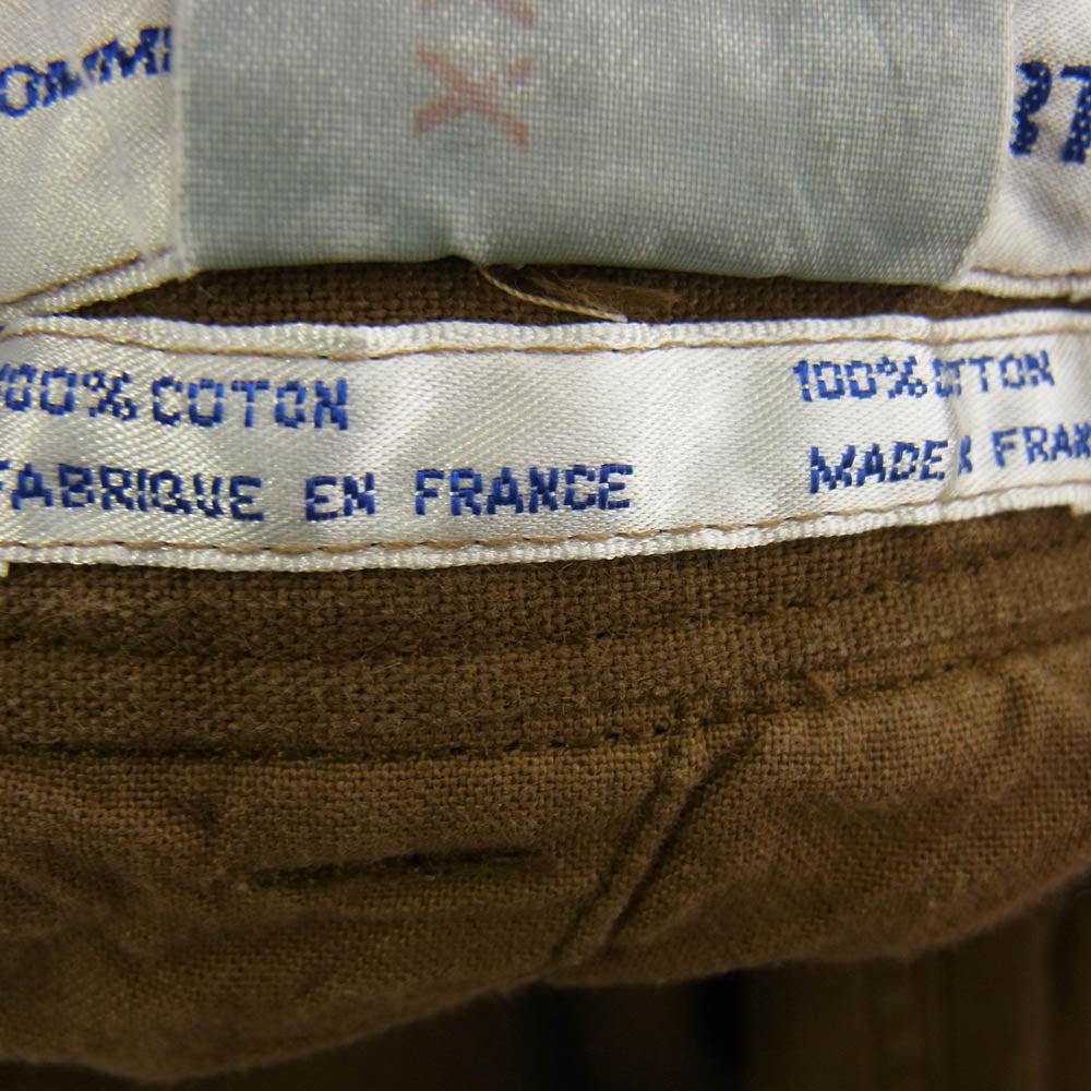 COMME des GARCONS コムデギャルソン SHIRT シャツ フランス製 COTTON PANTS コットン パンツ ブラウン系 L【中古】
