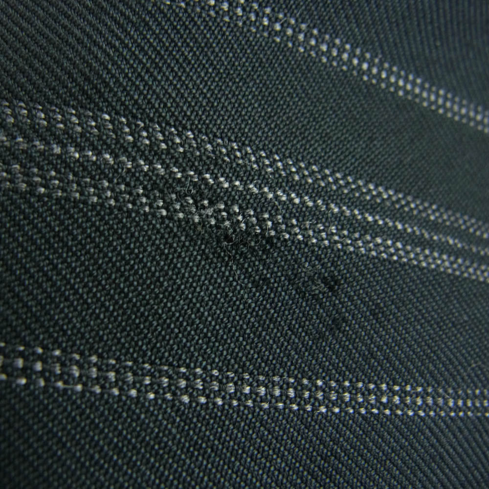 COMME des GARCONS HOMME コムデギャルソンオム HJ-04009L HP-04014M 90s ヴィンテージ AD1998 かすれストライプ テーラード ジャケット スラックス スーツ セットアップ ブラック系 L【中古】