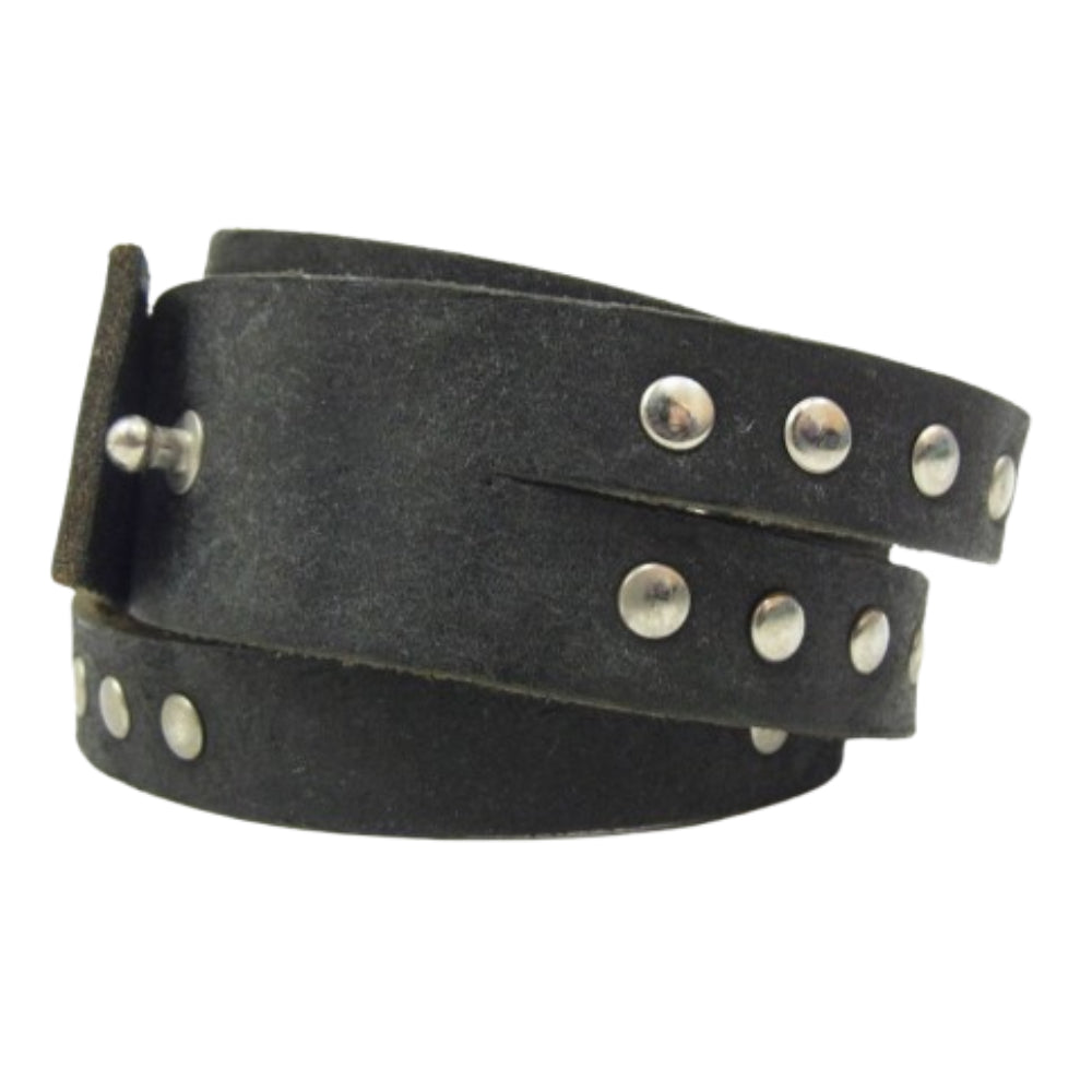 PATRICK STEPHAN パトリックステファン スタッズ 二重 レザー ブレスレット ブラック系【中古】