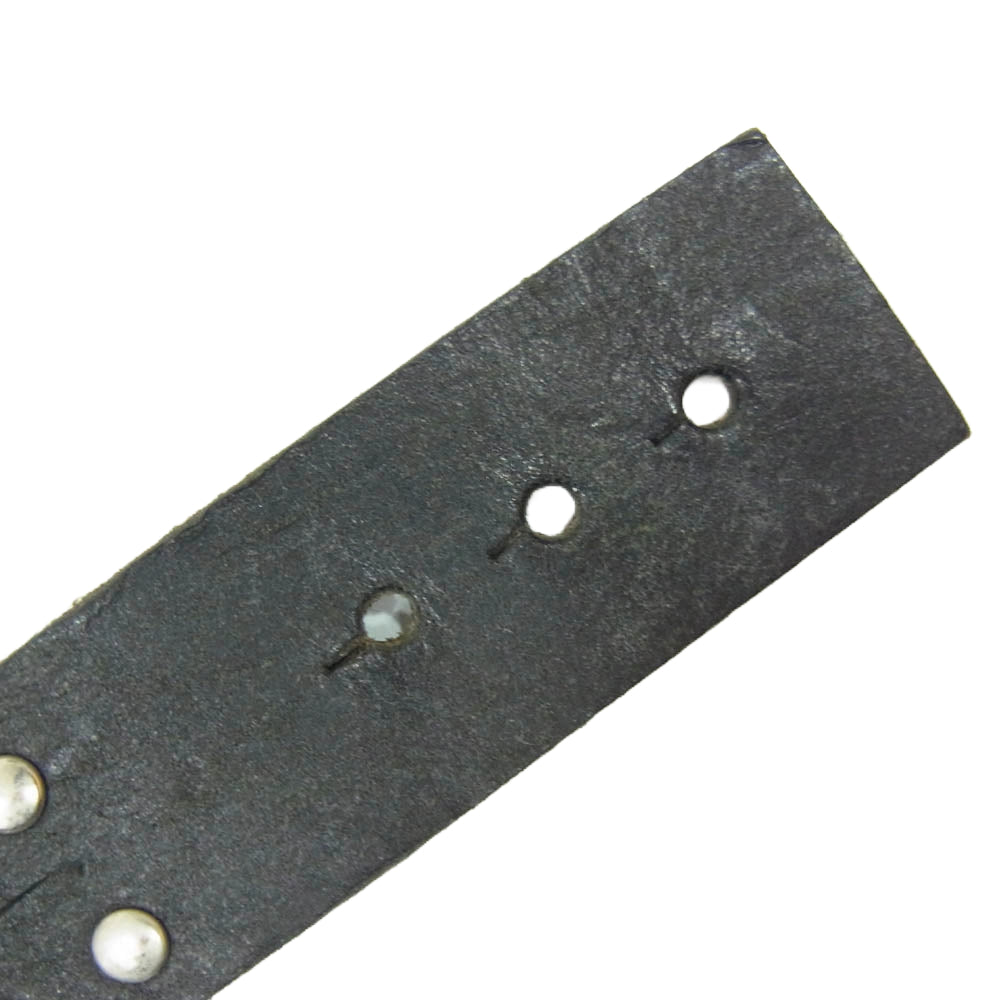 PATRICK STEPHAN パトリックステファン スタッズ 二重 レザー ブレスレット ブラック系【中古】