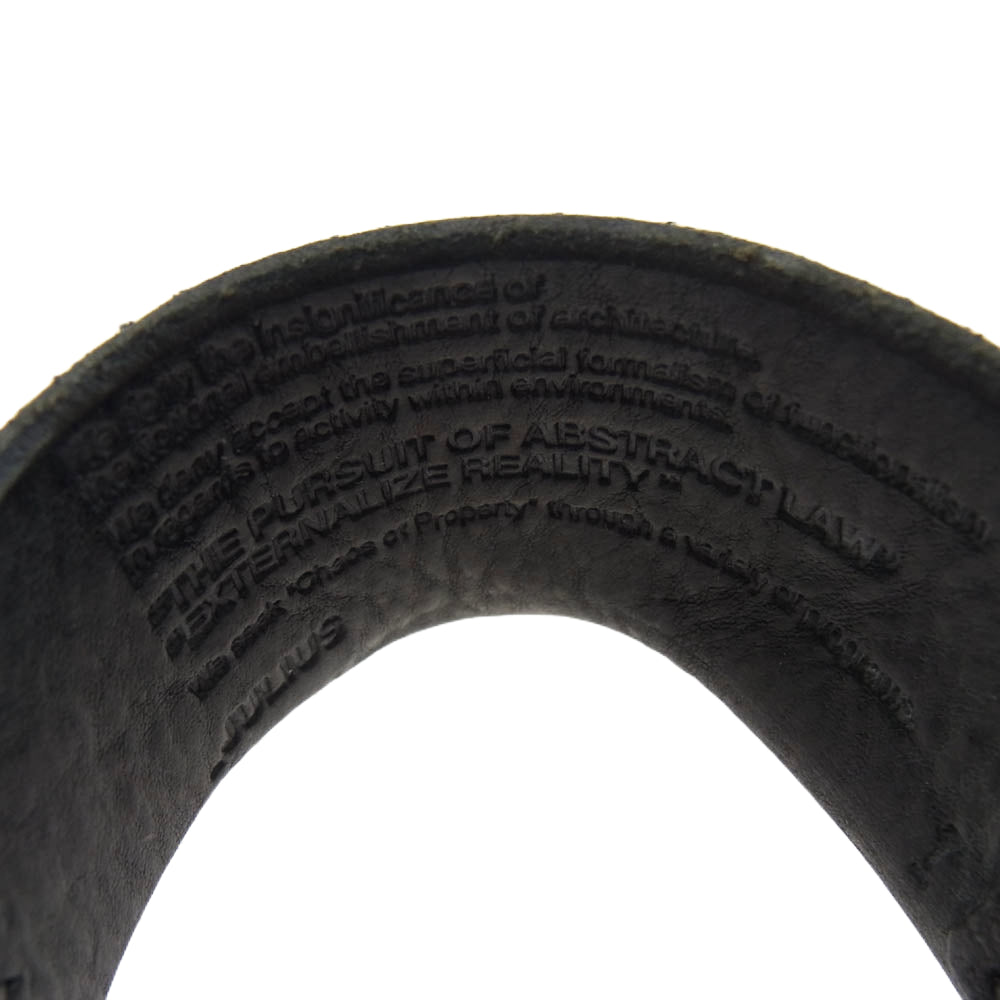 JULIUS ユリウス レザー ブレスレット ブラック系【中古】