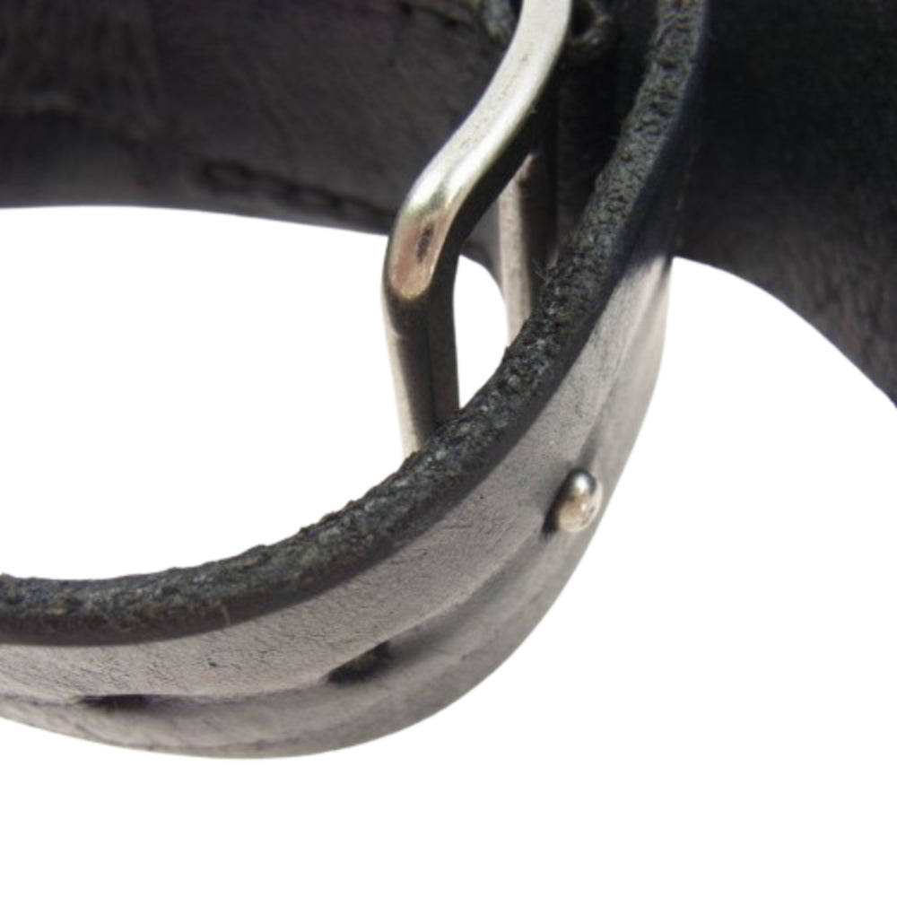 JULIUS ユリウス レザー ブレスレット ブラック系【中古】