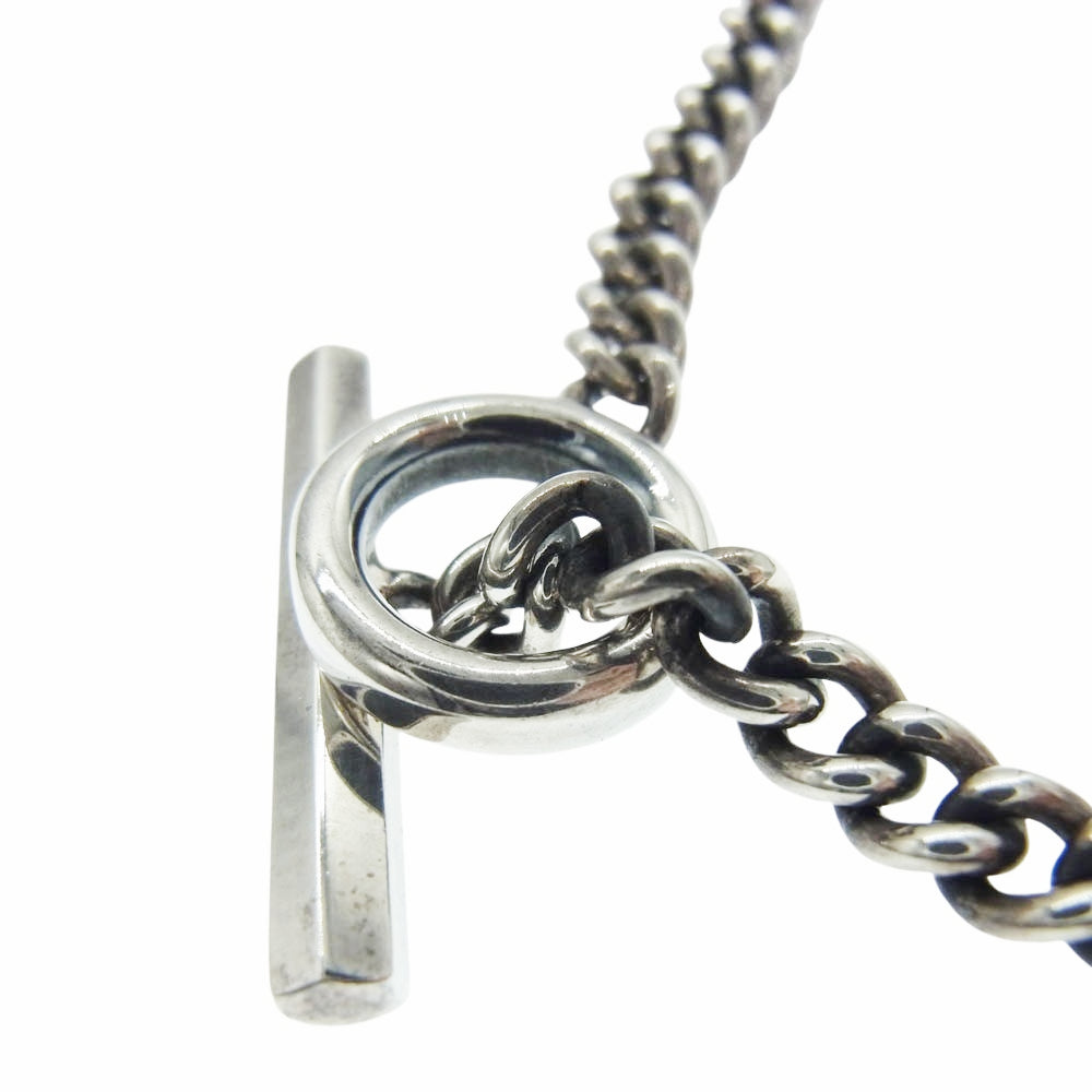 PUERTA DEL SOL プエルタデルソル シルバー950 ハーフカフ ドロップチェーン Tバー ブレスレット シルバー系【中古】