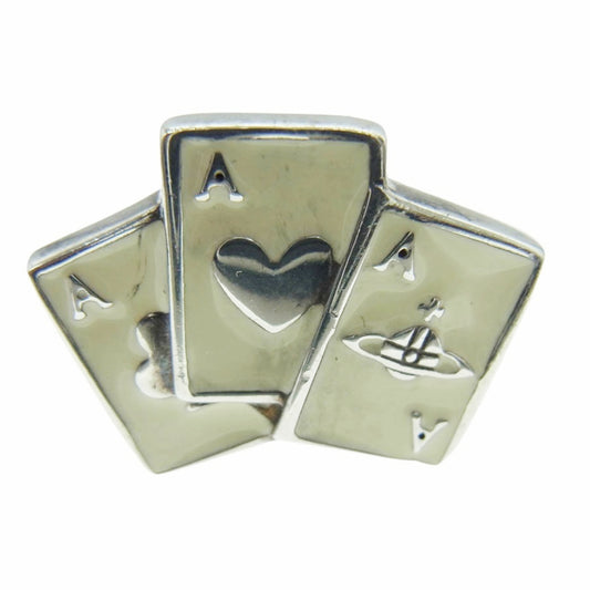 Vivienne Westwood ヴィヴィアンウエストウッド トランプリング SV925 シルバー リング XL シルバー系 17号【中古】