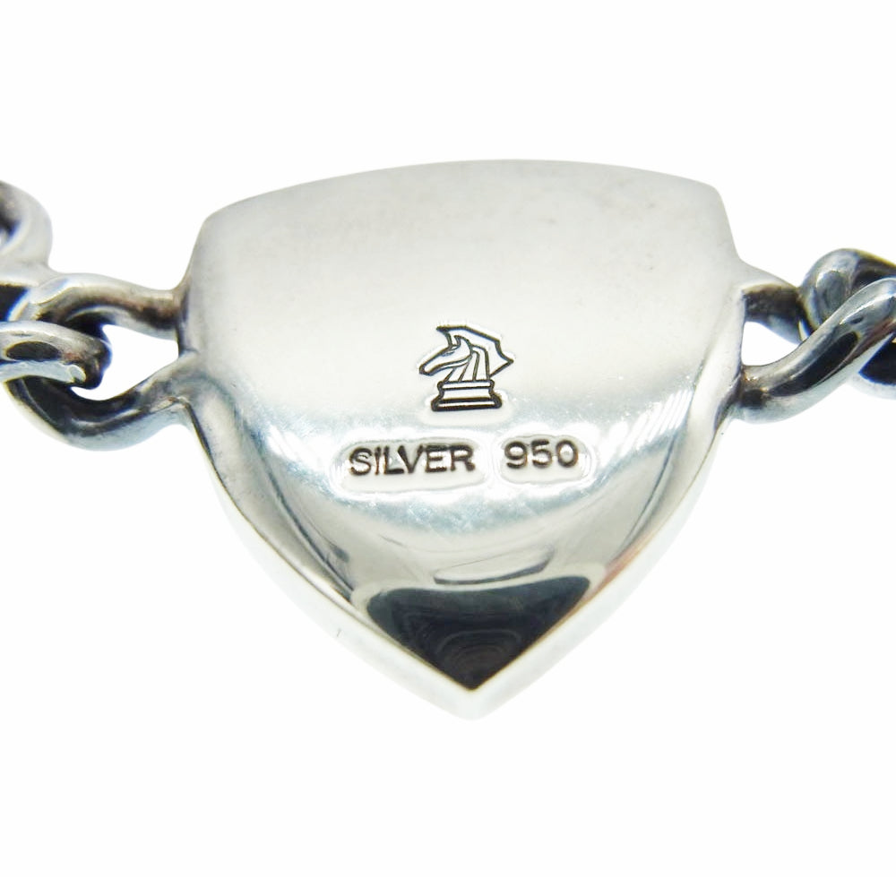 PUERTA DEL SOL プエルタデルソル シルバー950 ナイトシェルシールド ダブルTバー ブレスレット シルバー系【中古】