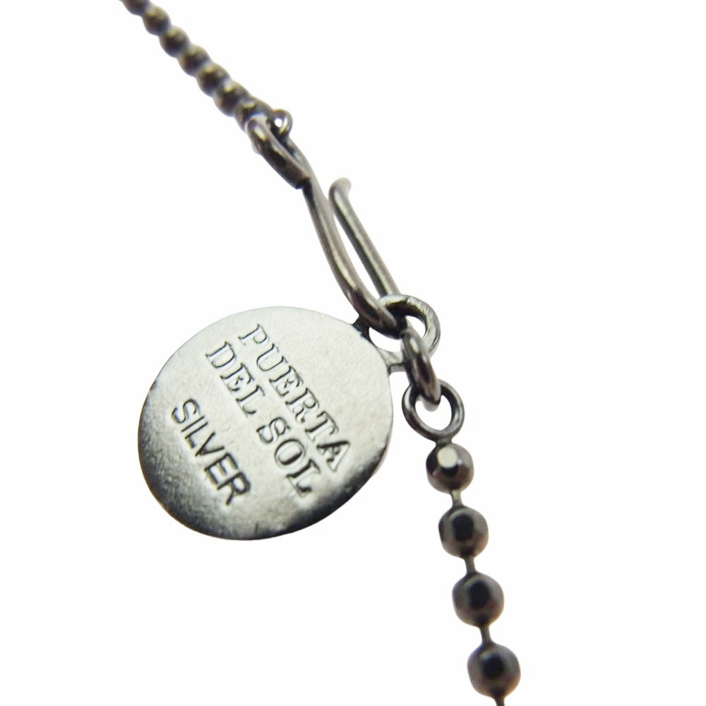 PUERTA DEL SOL プエルタデルソル シルバー950 ダイヤモンド クロス スネーク ネックレス【中古】