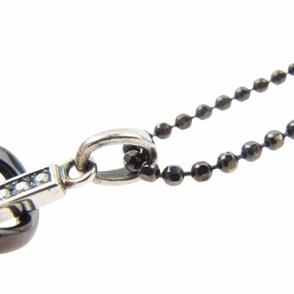 PUERTA DEL SOL プエルタデルソル シルバー950 ダイヤモンド クロス スネーク ネックレス【中古】