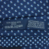 HERMES エルメス シルク100％ 総柄 ネクタイ フランス製 ネイビー系【新古品】【未使用】【中古】