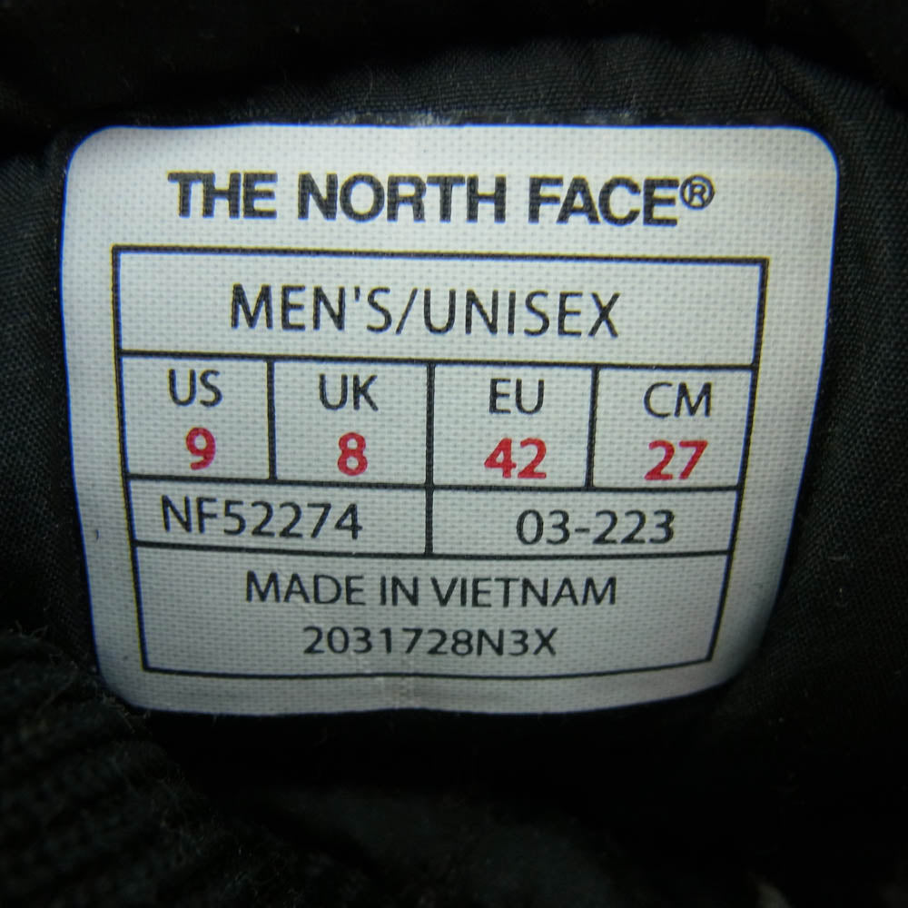 THE NORTH FACE ノースフェイス NF52274 Nuptse Bootie ヌプシ ブーティ ブーツ ブラック系 27cm【中古】