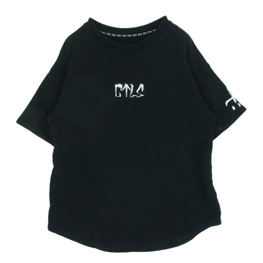 カタリスト 2101070301 フロント ロゴ 半袖 スウェット カットソー Tシャツ コットン 日本製 ブラック系 1【中古】