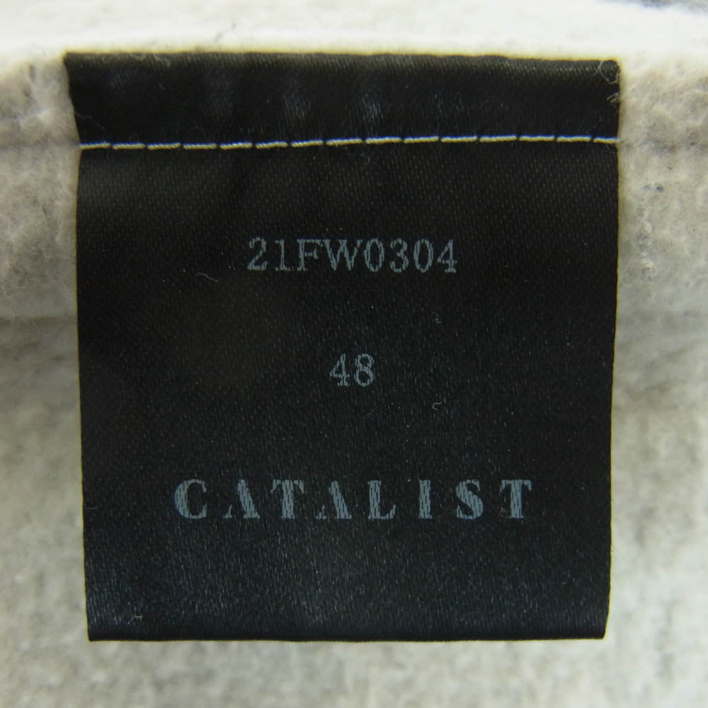 カタリスト 21FW0304 スウェット リブ パンツ コットン 日本製 グレー系 48【中古】