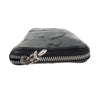 CHROME HEARTS クロムハーツ（原本無） REC F ZIP ダブル フレアニー ラウンドジップ レザー ロングウォレット 長財布 ブラック系【中古】