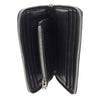 CHROME HEARTS クロムハーツ（原本無） REC F ZIP ダブル フレアニー ラウンドジップ レザー ロングウォレット 長財布 ブラック系【中古】