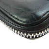 CHROME HEARTS クロムハーツ（原本無） REC F ZIP ダブル フレアニー ラウンドジップ レザー ロングウォレット 長財布 ブラック系【中古】